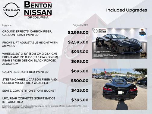 Black 2026 Chevrolet Corvette Z06