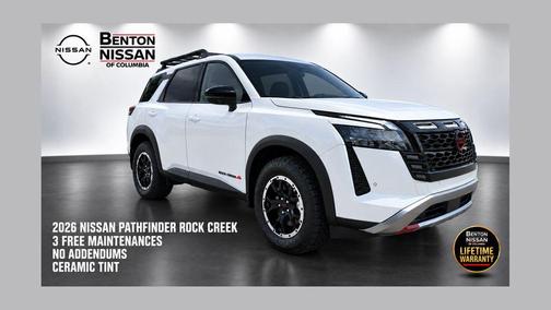 Everest White Pearl Tricoat 2026 Nissan Pathfinder Rock Creek