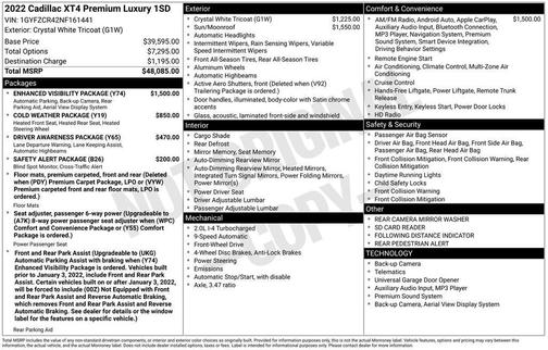2022 Cadillac XT4 Premium Luxury