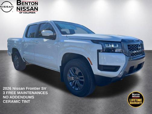 Glacier White 2026 Nissan Frontier SV