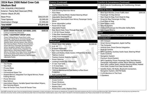 Flame Red Clearcoat 2024 RAM 2500 Power Wagon