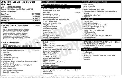 2023 RAM 1500 Big Horn/Lone Star