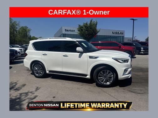 Moonstone White 2024 INFINITI QX80 Luxe
