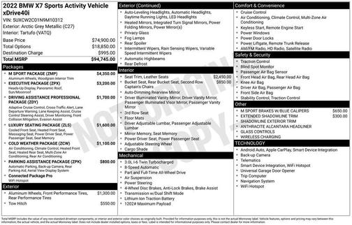 2022 BMW X7 xDrive40i