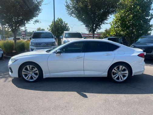 Platinum White Pearl 2021 Acura TLX Technology