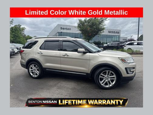 White Gold Metallic 2017 Ford Explorer Limited
