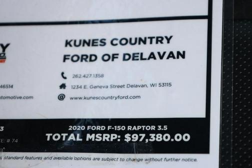 2020 Ford F-150 Raptor