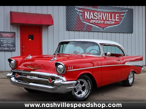 Red 1957 Chevrolet Bel Air