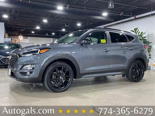 Coliseum Gray 2019 Hyundai TUCSON Night