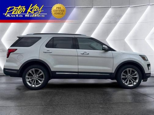 White Platinum Tri-Coat Metallic 2018 Ford Explorer Limited