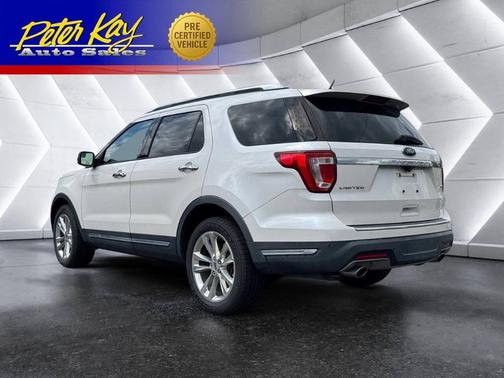 White Platinum Tri-Coat Metallic 2018 Ford Explorer Limited