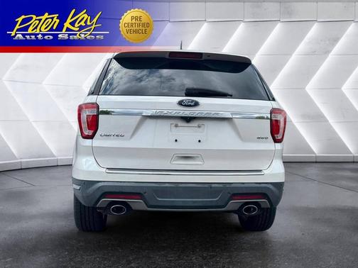White Platinum Tri-Coat Metallic 2018 Ford Explorer Limited