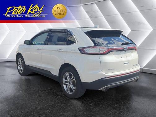 White Platinum Tri-Coat Metallic 2016 Ford Edge Titanium