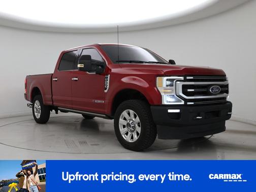 Red 2022 Ford F-250 Platinum