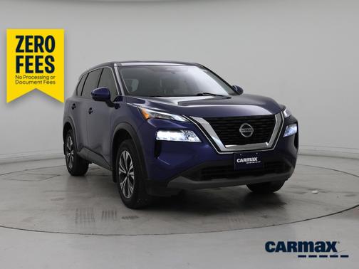 Blue 2021 Nissan Rogue SV