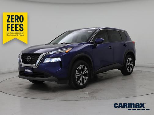 Blue 2021 Nissan Rogue SV