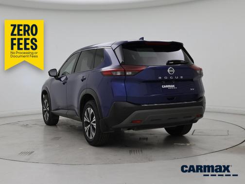 Blue 2021 Nissan Rogue SV