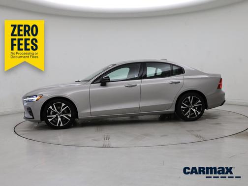 Silver 2024 Volvo S60 B5 Core Dark Theme