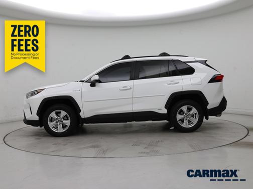White 2021 Toyota RAV4 Hybrid XLE