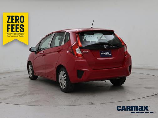 Red 2015 Honda Fit LX