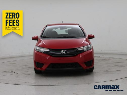 Red 2015 Honda Fit LX