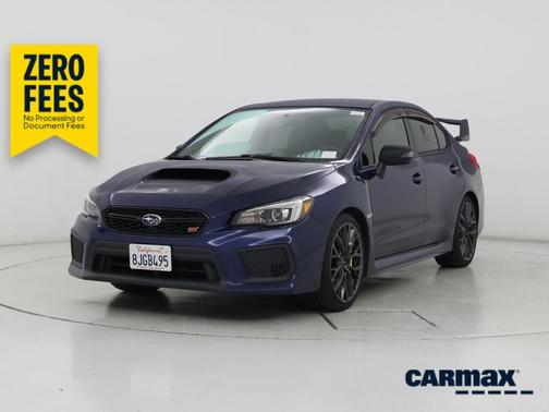 Blue 2019 Subaru WRX STI