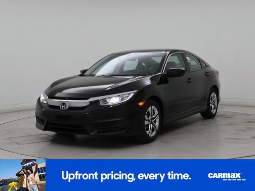 Black 2016 Honda Civic LX