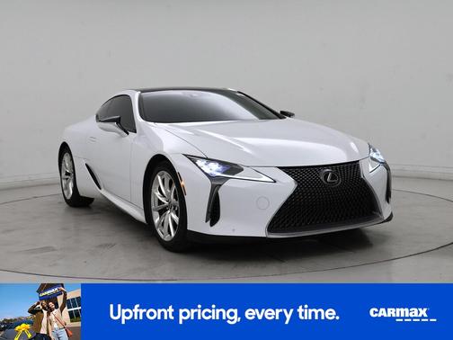 White 2018 Lexus LC 500