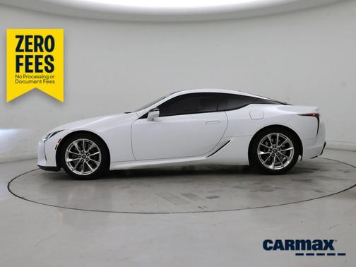 White 2018 Lexus LC 500