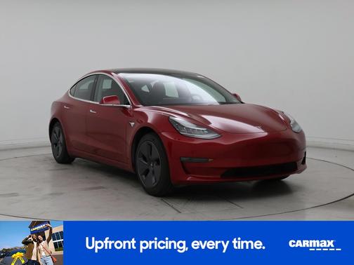 Red 2019 Tesla Model 3 Standard Range Plus