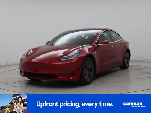 Red 2019 Tesla Model 3 Standard Range Plus
