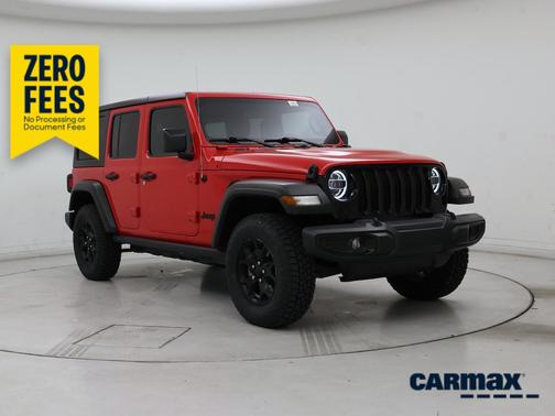 Red 2021 Jeep Wrangler Unlimited Willys