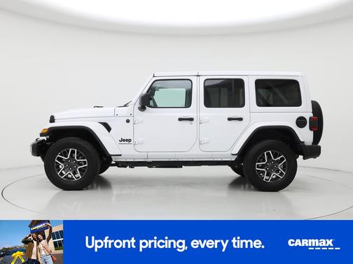 White 2025 Jeep Wrangler Sahara