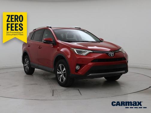 Red 2016 Toyota RAV4 XLE