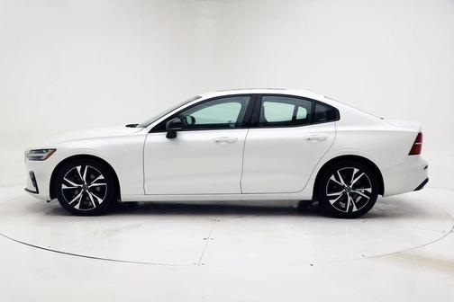 Crystal White Metallic 2024 Volvo S60 B5 Core Dark Theme