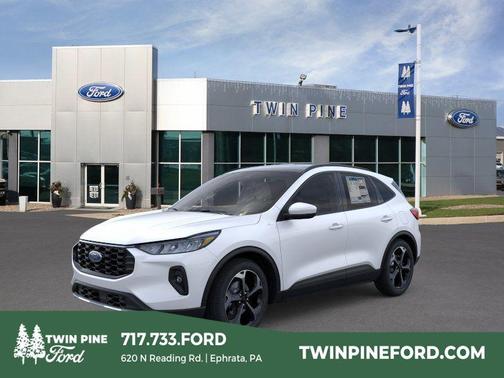 star white metallic tri-coat 2026 Ford Escape ST-Line Select