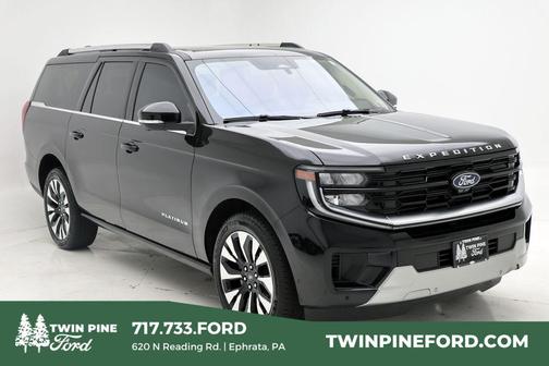 Agate Black Metallic 2025 Ford Expedition Max Platinum