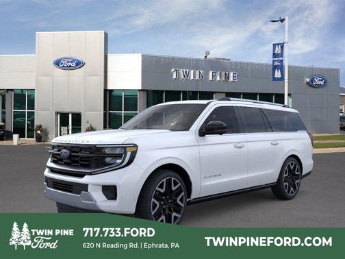 Star White Metallic Tri-Coat 2026 Ford Expedition Max Platinum