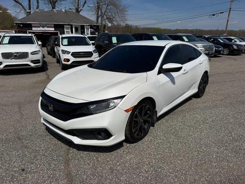 Platinum White Pearl 2020 Honda Civic Sport