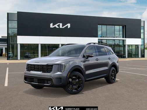Steel Gray 2026 Kia Sorento Hybrid SX Prestige