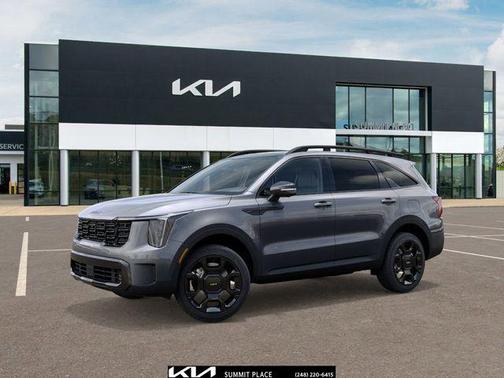 Steel Gray 2026 Kia Sorento Hybrid SX Prestige