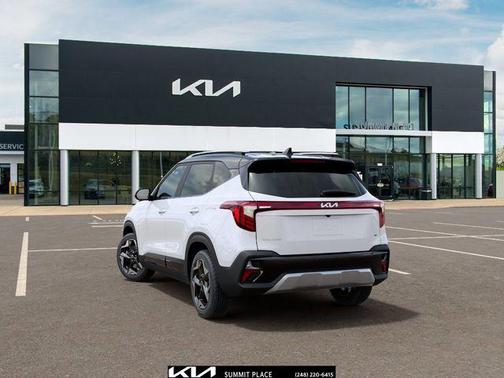 Clear White/Black Roof 2026 Kia Seltos S