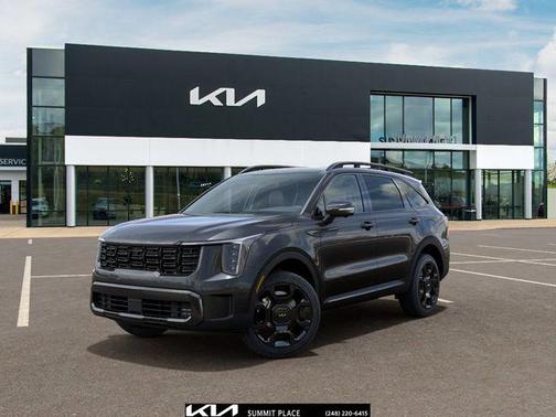 Gray 2026 Kia Sorento Hybrid SX Prestige