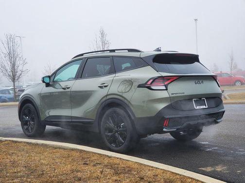 Jungle Green 2025 Kia Sportage Plug-In Hybrid X-Line Prestige