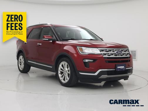 Red 2018 Ford Explorer Limited
