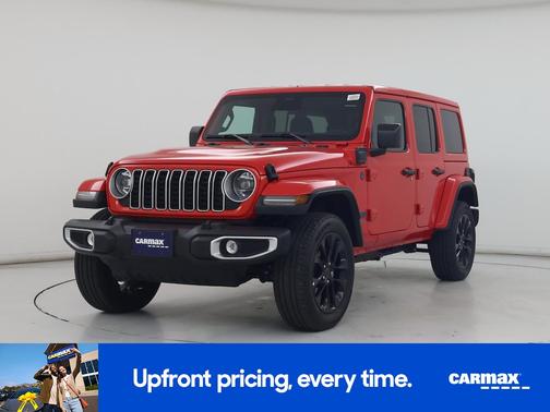 Red 2025 Jeep Wrangler 4xe Sahara