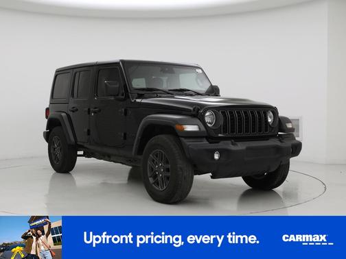 Black 2024 Jeep Wrangler Sport S