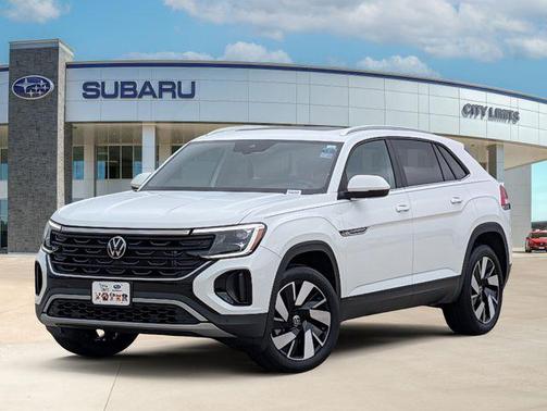 Pure White 2024 Volkswagen Atlas Cross Sport 2.0T SE w/Technology