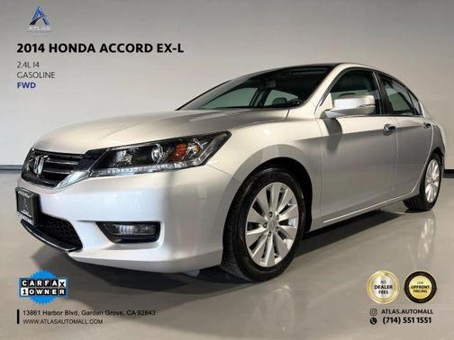 Silver 2014 Honda Accord EX-L