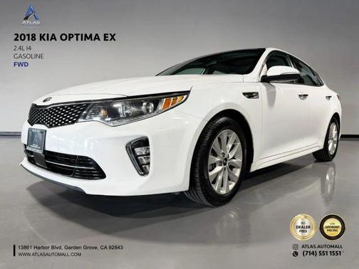 White 2018 Kia Optima EX